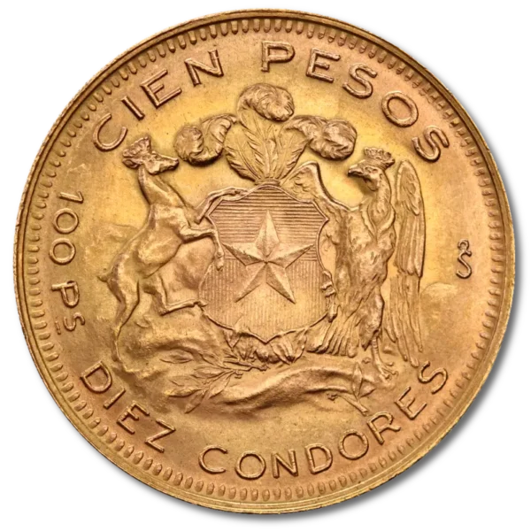 100 Chilean Peso Liberty Gold Coin (1895-1980)