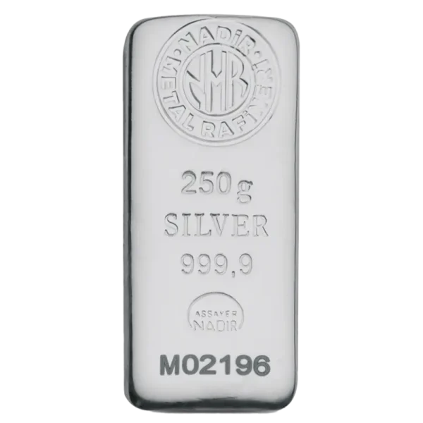 250g Silver Bar | Nadir Metal Rafineri