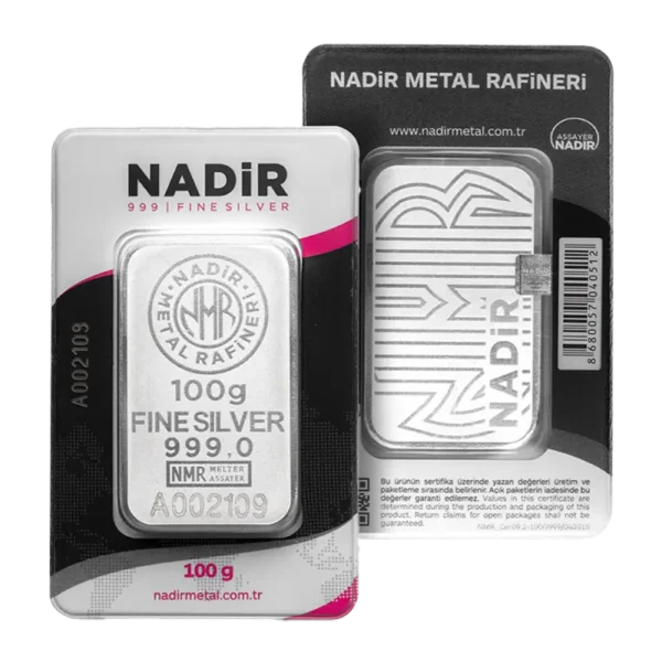 100g Silver Bar | Nadir Metal Rafineri | Minted