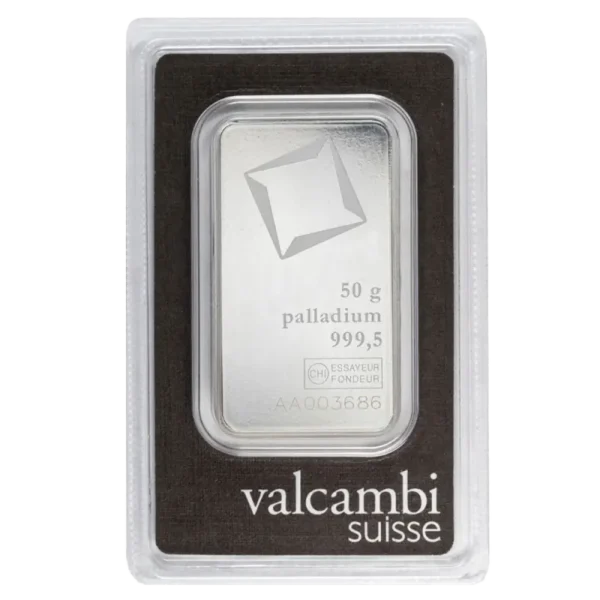 50g Palladium Bar | Valcambi